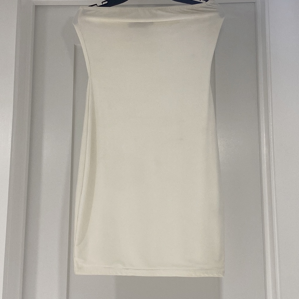 Shape white mini bodycon dress